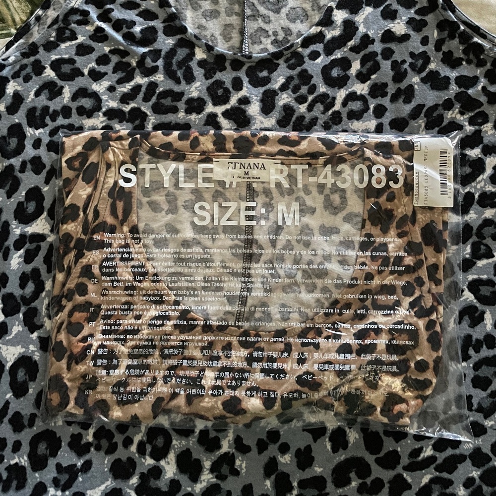 Leopard Print Tank tops (2) by Zenana